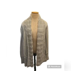 Elliot Lauren Gray Open Front Cardigan